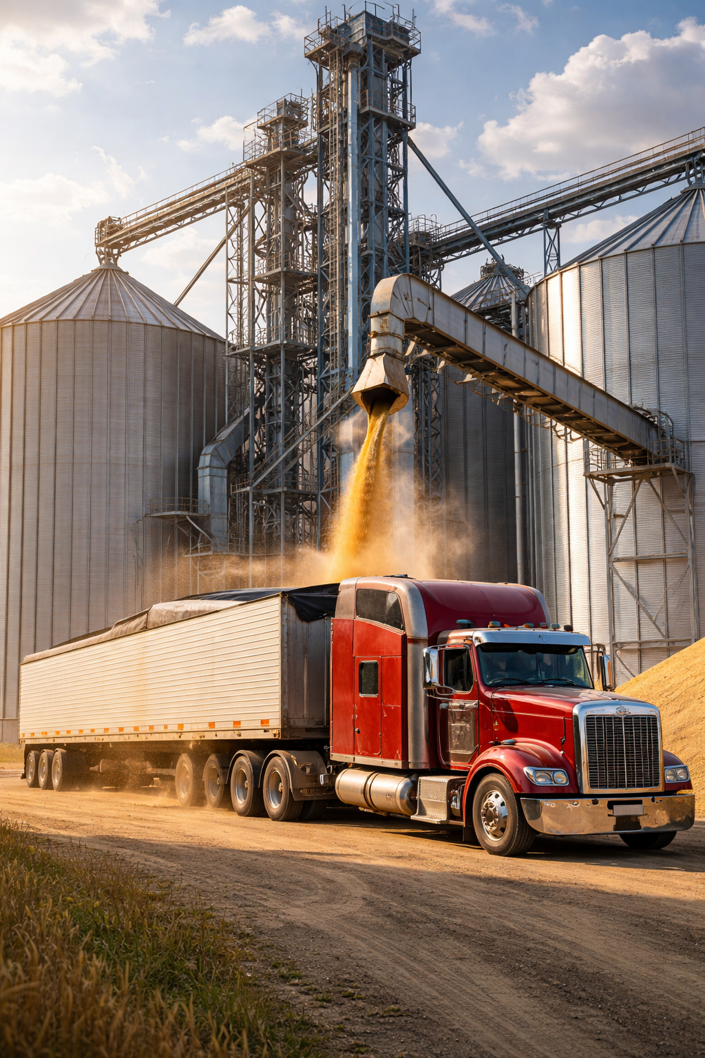 Grain logistics and wholesale trading